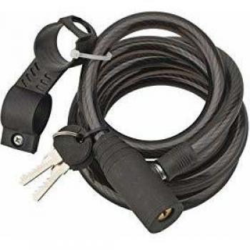Candado de cable antirrobo con revestimiento de acero y PVC Twisty