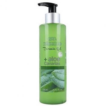 Gel Dérmico de Aloe Vera 250 ml - Aloe Plus Lanzarote, gel hidratante y regenerador, formulado con aloe vera puro, ideal para calmar la piel irritada, hidratar y proporcionar alivio en quemaduras solares