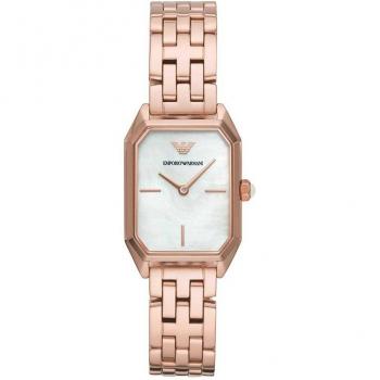 Armani Women's Quartz Watch AR11147 - Pink Gold / Mother of Pearl