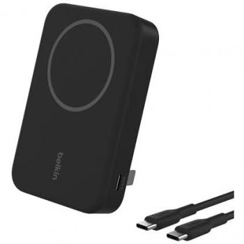 Powerbank Inalámbrica Belkin BoostCharge Pro Qi2 10K, 10000 mAh, Magnética, Compatible con MagSafe, Carga Rápida de 15W, Negro