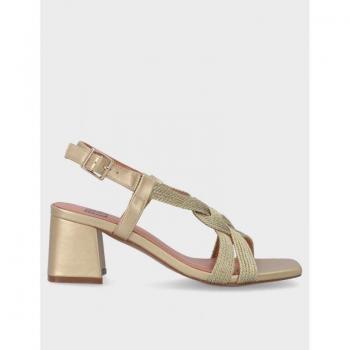 Sandalia de Tacón Bibi Lou 850Z94HG en Color Oro Talla 38