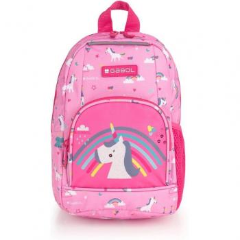 Mochila Gabol RAINBOW con unicornio y resistente al agua