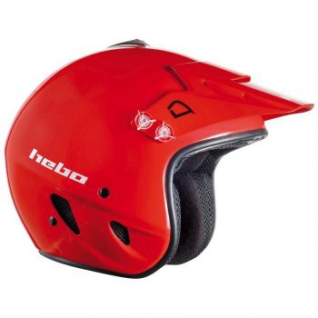 HEBO HC1100RXL Trial Zone Policarbonato Casco, Rojo, XL