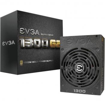 EVGA Supernova 1300 G2 80+ Gold, 1300 W NVIDIA SLI Completamente Modular y Crossfire Ready, Fuente de alimentación 120-G2-1300-X2