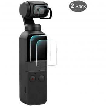 iTrunk Protector de Pantalla para dji Osmo Pocket, Vidrio Templado 4 PCS Protector de Lente Accesorios de Película Kit para dji Osmo Pocket Handheld Gimbal Camera