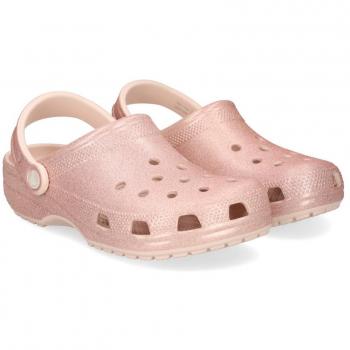 Crocs Women's Classic Glitter Clog - Pink - Size: 9