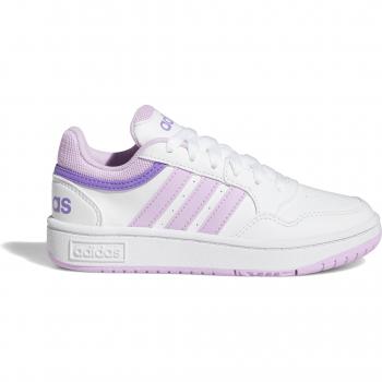 Zapatillas de baloncesto adidas hoops 3.0 infantil blancas IF2724