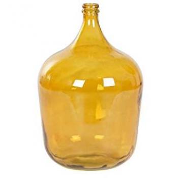 Jarrón de Cristal Templado Reciclado Naranja 56x36x36 cm - Diseño Urbano Elegante