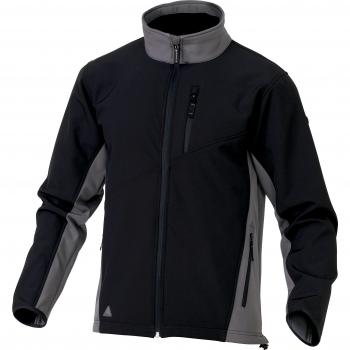Delta plus - Chaqueta lulea softshell negro/gris talla -l