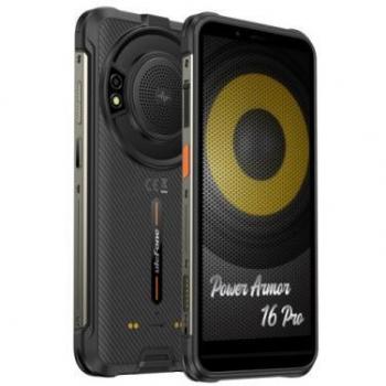 Ulefone Power Armor 16 Pro Smartphone Dual SIM 5.93 pulgadas HD+ Display Octa-Core 4GB RAM 64GB Almacenamiento Android 12 9600mAh Batería USB-C Negro