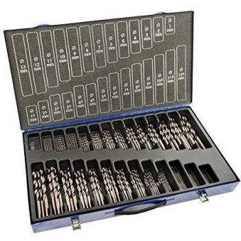Izar 25391 Maletin Juego Brocas 1016, DIN 338N, 1-13 x 0.5 + 3.3 + 4.2 mm, HSSE 5% Co, 220 Piezas