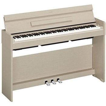 Yamaha Arius YDP-S34 - Piano digital moderno y elegante para estudiantes o aficionados, adecuado para cualquier rincón de la casa, color fresno blanco