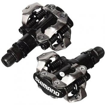 SHIMANO 3E4-4AC - Pedales SPD para Bicicleta, 380 g, Color Negro y Plateado