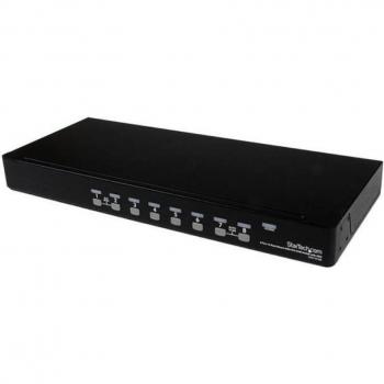 StarTech.com SV831DUSB Conmutador Switch KVM 8 Puertos VGA HD15 USB 2.0 PS/2 - Montaje en Rack 1U