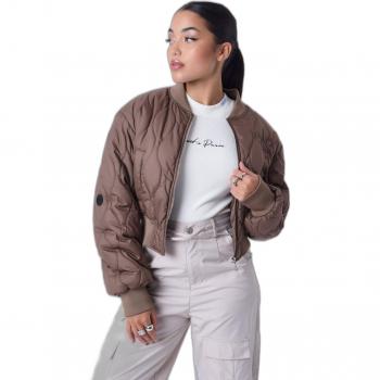 Project X Paris Women's Quilted Jacket Brown L