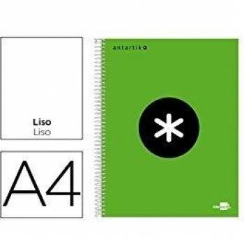 CUADERNO A4 ESPIRAL MICROP 120h 100 gr LISO BLANCO