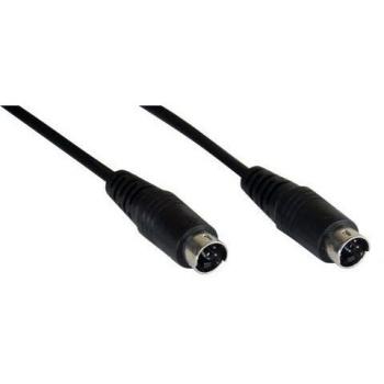 Cable S-VHS InLine® 4 pines mini DIN macho/macho, 2 metros
