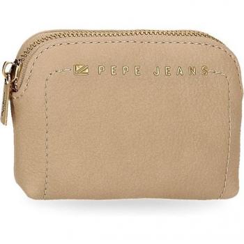 Monedero Pepe Jeans Diane taupe con diseño elegante y cierre de cremallera