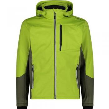 CMP Men's Softshell Jacket 33A1817 Green with Hood and Zip