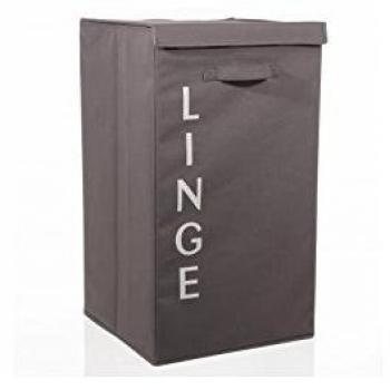 Scrib Foldable Laundry Basket Taupe by Open en ville