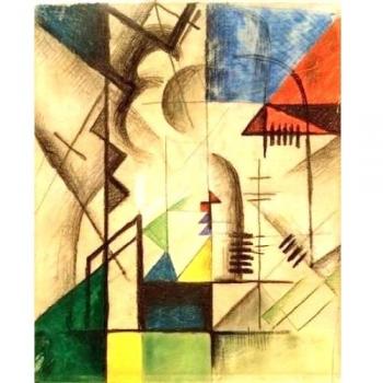August Macke / extracto forma / 1913 - 60x75 cm - Impresiones sobre lienzo - Muro de arte
