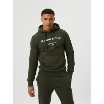 Björn Borg Borg Logo Hoodie Green, XL