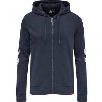Chaqueta con capucha Hummel hmlLEGACY zip, chaqueta deportiva, fabricada en material ligero y transpirable, cierre de cremallera frontal, diseño moderno con capucha ajustable, bolsillos laterales con cremallera,