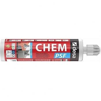 DESA 25400010 25400010-Anclaje quimico Chem Poliester s/e 380 ml-Envase de 12 ud, Negro