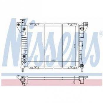Nissens 62109 Radiador, refrigeración del motor