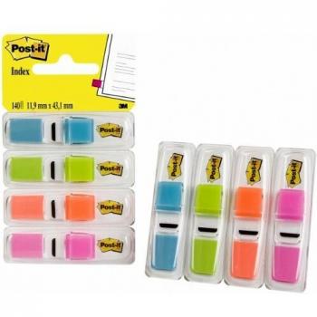 Post-it Marcadores de Índice Mini 11.9 x 43.2 mm Asortidos 4 colores, 35 tiras por pack