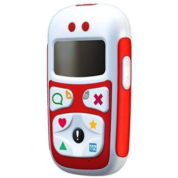 Teléfono para Bebés Giomax U10 Rojo con GPS, Doble Banda y Teclas Preprogramadas
