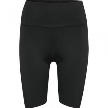 Hummel Grace High Waist Short Leggings Negro XS Mujer - Pantalones cortos ajustados de mujer, altura alta en la cintura, color negro, talla XS