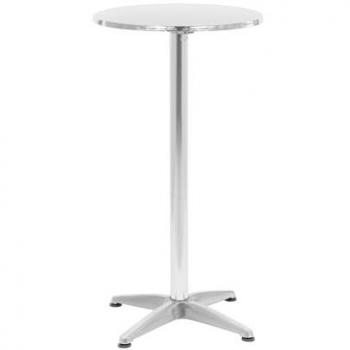 Mesa de bar alta ECO - Ø 60 cm - Plegable y regulable en altura - Royal Catering