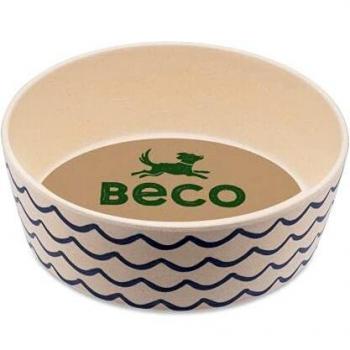 Beco Tazón de Agua y Comida para Perros de bambú Impreso, tamaño Grande