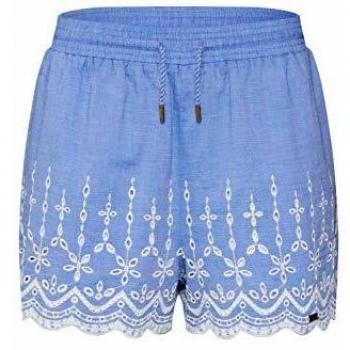 Superdry Annabelle Emb - Pantalones cortos para mujer, blau/weiss