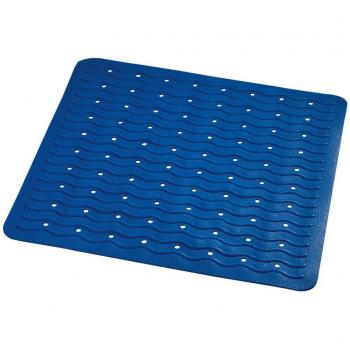 RIDDER Alfombrilla de baño antideslizante Playa 54x54 cm azul 68403
