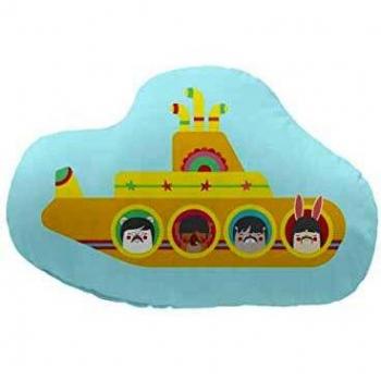Pooch COJIN DE Forma Lonely Band Submarine, Algodón 100%, Multicolor, 48 x 40