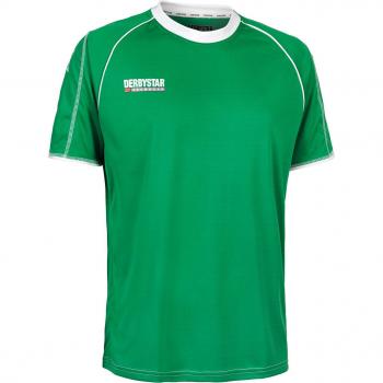 Derbystar Uni - Camiseta de equipación, tamaño S, Color Verde/Blanco