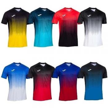 Joma Camiseta de Manga Corta Tiger IV Rojo Negro Hombre