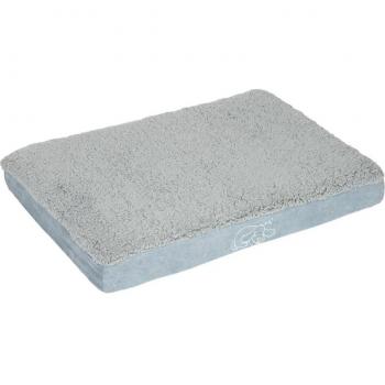Cama ortopédica Memory para perros, color gris, tamaño 121 x 74 x 10 cm (longitud x ancho x altura)