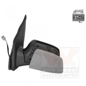 Espejo retrovisor VAN WEZEL 1811817, tipo de producto: espejo retrovisor para automóvil, características: diseño específico para vehículos, fácil instalación, ajuste manual o eléctrico (dependiendo del modelo), acabado en color negro, cristal