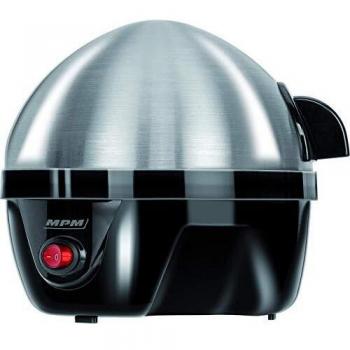 Mpm Mgj-01 MGJ-01M Cuece Eléctrico para 7 Huevos de Acero Inoxidable, Ajuste de Cocción, Protección