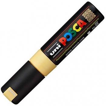 Uni-Ball Posca PC-8K Fluorescent Orange Chisel Tip Non-Permanent Marker, 8.0mm