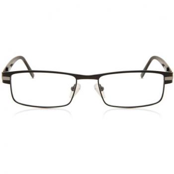 Gafas Recetadas Anti-Azules para Hombre - Armazón Completo Metálico Rectangular Negro - SmartBuy Collection