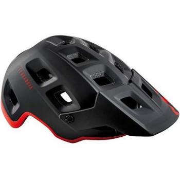 Casco Unisex Met Terranova Multicolor Negro Rojo, Talla M (56-58 cm)