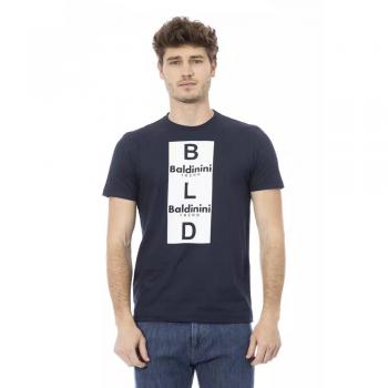 Baldinini Trend Blue Cotton T-Shirt - XL