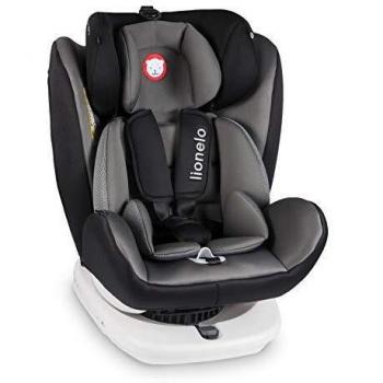 LIONELO Bastiaan Silla de coche Rotación de 360 grados 0-36 kg, Ajuste del respaldo, Almohadillas antideslizantes para el cinturón, Ajuste del reposacabezas de 7 puntos, SideProtect Sistema