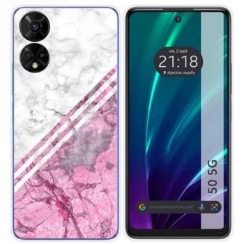 Funda de Silicona para TCL 50 5G diseño Mármol 03 Dibujos