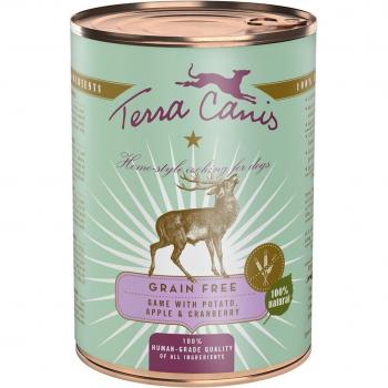Terra Canis Grain Free - Comida húmeda para perros adultos con ciervo y patatas