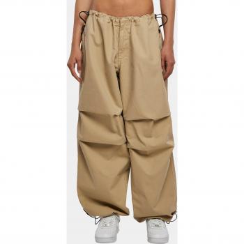 Urban Classics Women's Cotton Parachute Pants - Sand